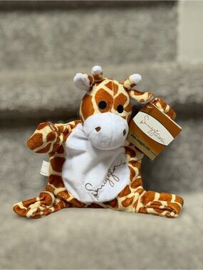 Snuggin Sweet Baby Bliss Giraffe Lovey Pacifier Holder Security Blanket Plush